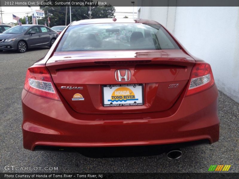 Sunburst Orange Pearl / Black 2012 Honda Civic Si Coupe
