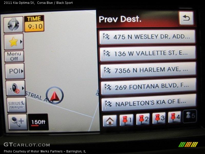 Corsa Blue / Black Sport 2011 Kia Optima SX