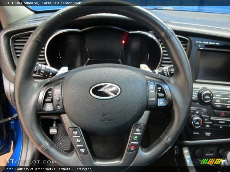 Corsa Blue / Black Sport 2011 Kia Optima SX