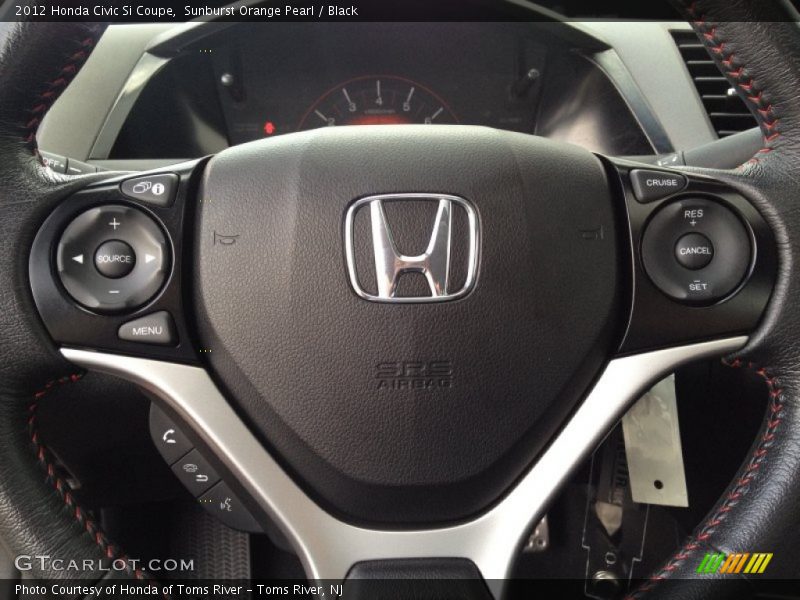 Sunburst Orange Pearl / Black 2012 Honda Civic Si Coupe