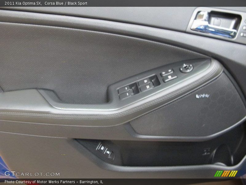 Corsa Blue / Black Sport 2011 Kia Optima SX