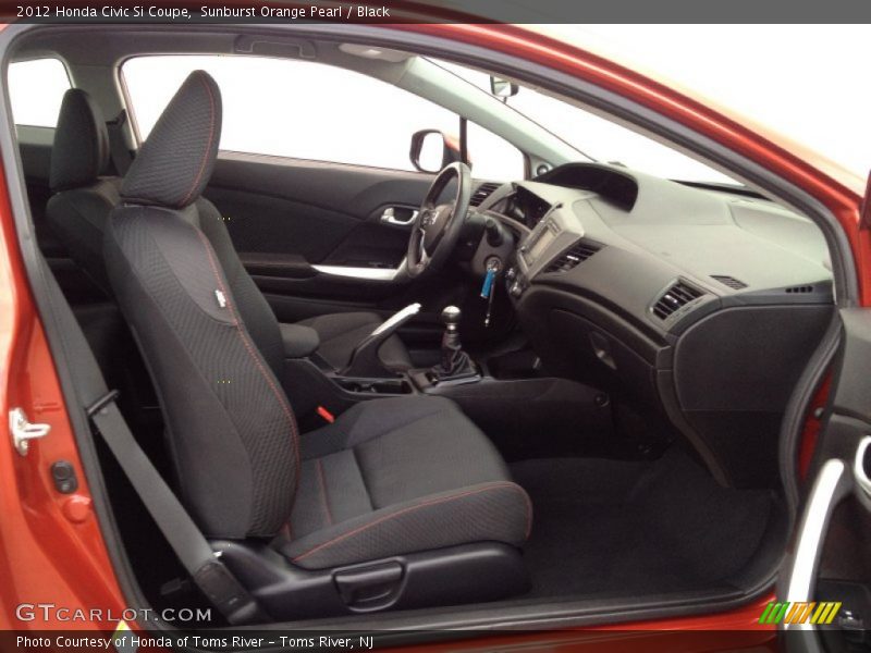 Sunburst Orange Pearl / Black 2012 Honda Civic Si Coupe