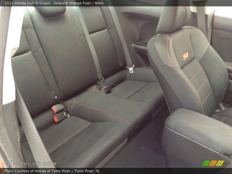 Sunburst Orange Pearl / Black 2012 Honda Civic Si Coupe