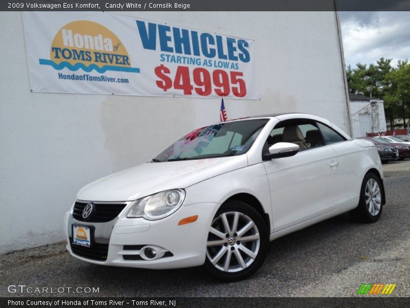 Candy White / Cornsilk Beige 2009 Volkswagen Eos Komfort