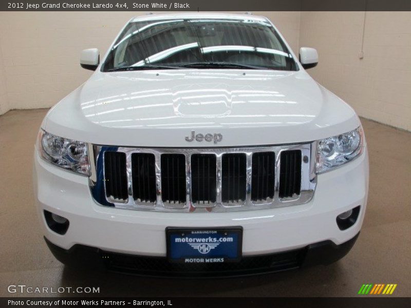 Stone White / Black 2012 Jeep Grand Cherokee Laredo 4x4
