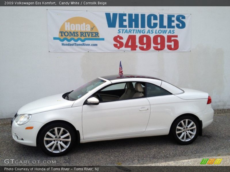 Candy White / Cornsilk Beige 2009 Volkswagen Eos Komfort