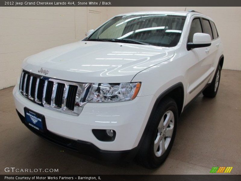 Stone White / Black 2012 Jeep Grand Cherokee Laredo 4x4