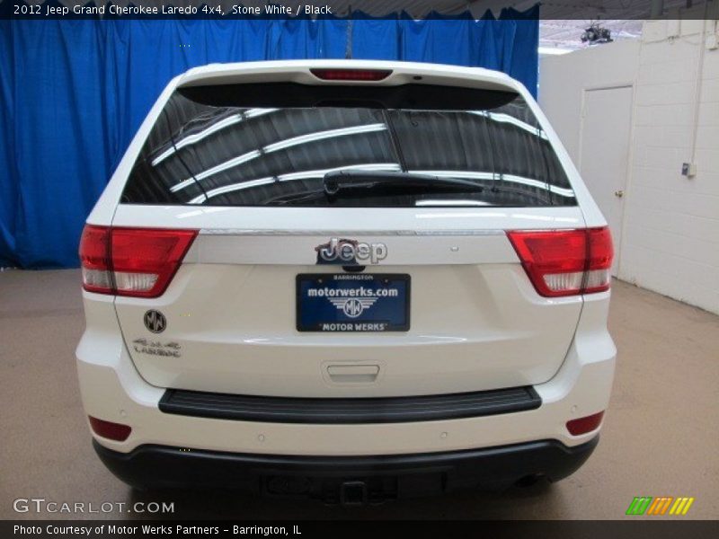 Stone White / Black 2012 Jeep Grand Cherokee Laredo 4x4