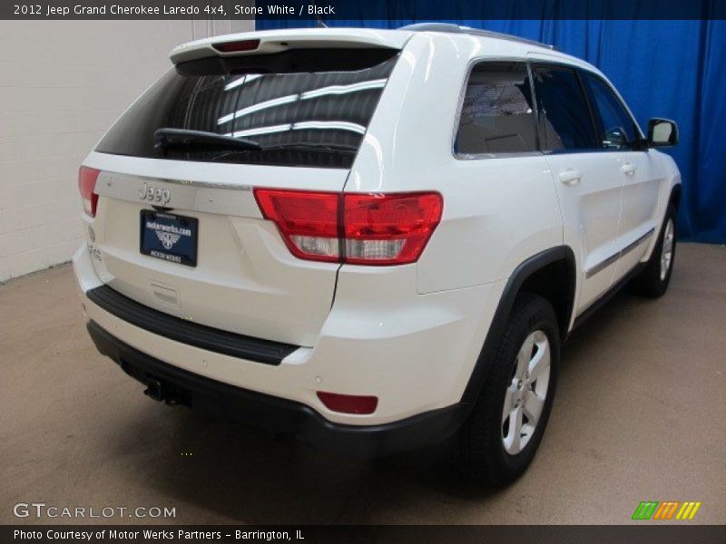 Stone White / Black 2012 Jeep Grand Cherokee Laredo 4x4