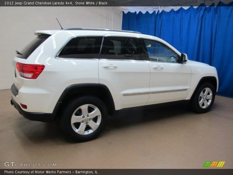 Stone White / Black 2012 Jeep Grand Cherokee Laredo 4x4