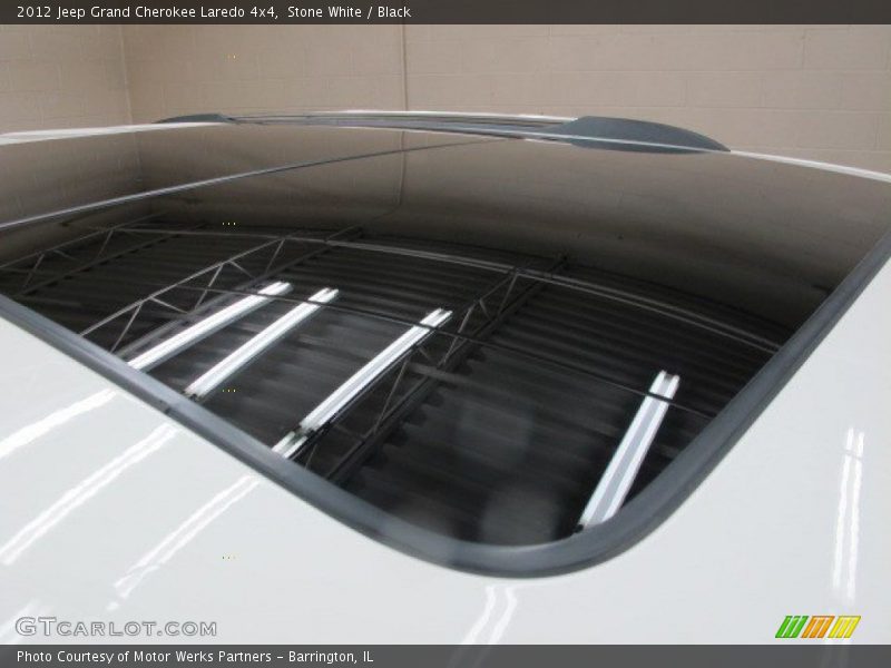 Stone White / Black 2012 Jeep Grand Cherokee Laredo 4x4