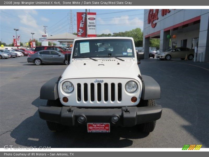Stone White / Dark Slate Gray/Med Slate Gray 2008 Jeep Wrangler Unlimited X 4x4