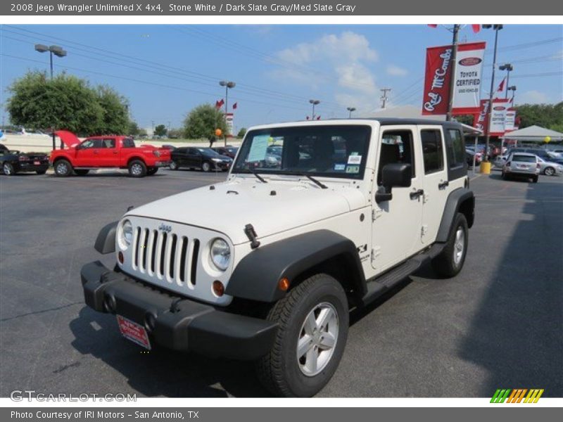 Stone White / Dark Slate Gray/Med Slate Gray 2008 Jeep Wrangler Unlimited X 4x4
