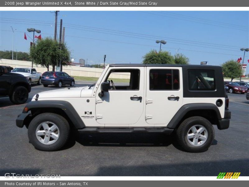 Stone White / Dark Slate Gray/Med Slate Gray 2008 Jeep Wrangler Unlimited X 4x4