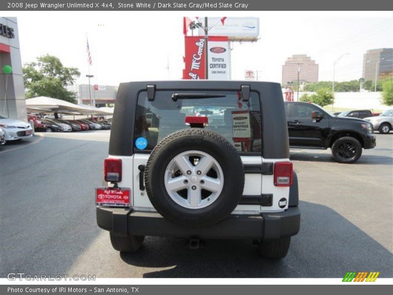 Stone White / Dark Slate Gray/Med Slate Gray 2008 Jeep Wrangler Unlimited X 4x4