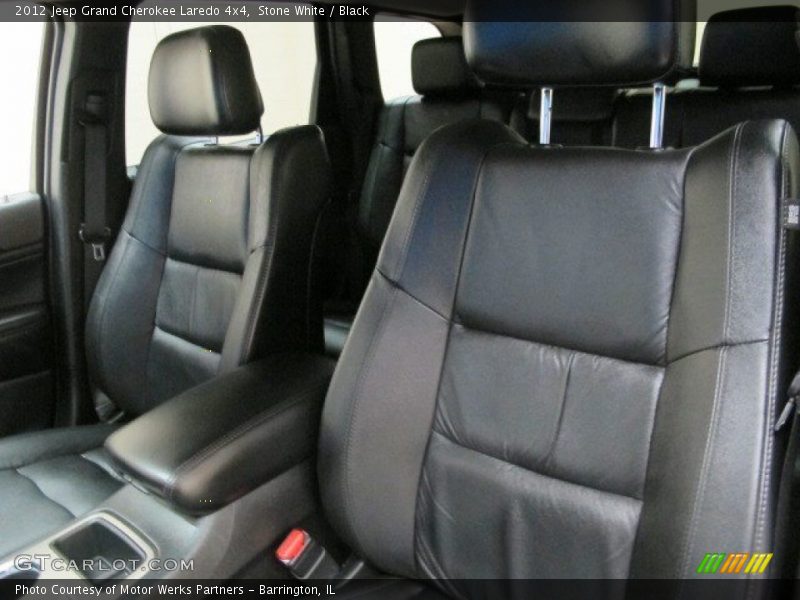 Stone White / Black 2012 Jeep Grand Cherokee Laredo 4x4