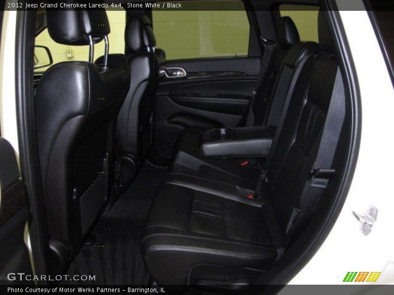Stone White / Black 2012 Jeep Grand Cherokee Laredo 4x4
