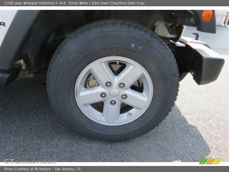 Stone White / Dark Slate Gray/Med Slate Gray 2008 Jeep Wrangler Unlimited X 4x4
