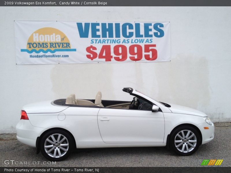 Candy White / Cornsilk Beige 2009 Volkswagen Eos Komfort