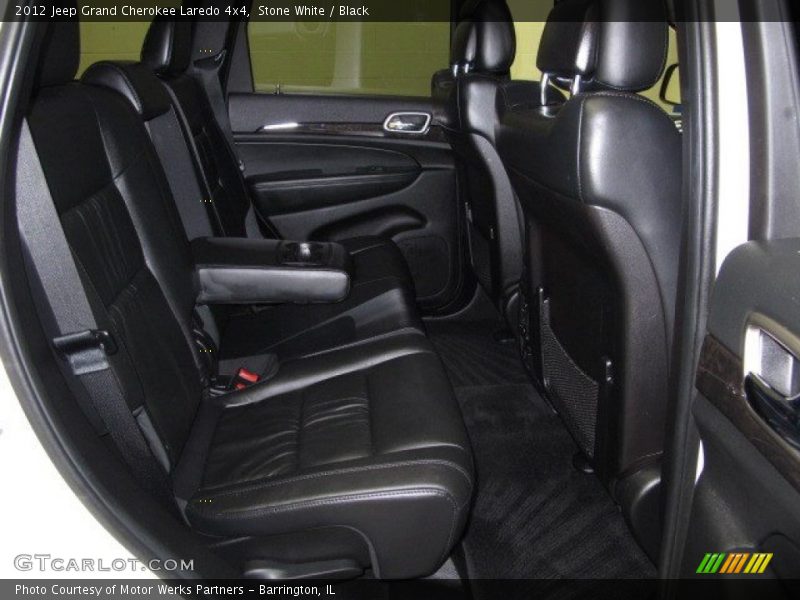 Stone White / Black 2012 Jeep Grand Cherokee Laredo 4x4