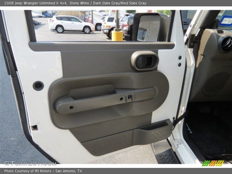 Stone White / Dark Slate Gray/Med Slate Gray 2008 Jeep Wrangler Unlimited X 4x4