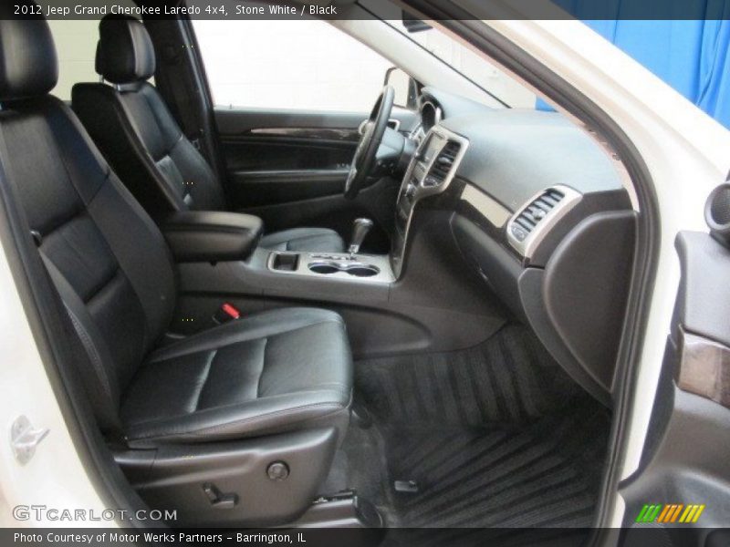 Stone White / Black 2012 Jeep Grand Cherokee Laredo 4x4