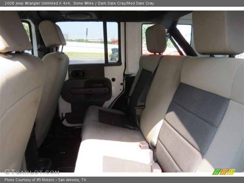 Stone White / Dark Slate Gray/Med Slate Gray 2008 Jeep Wrangler Unlimited X 4x4