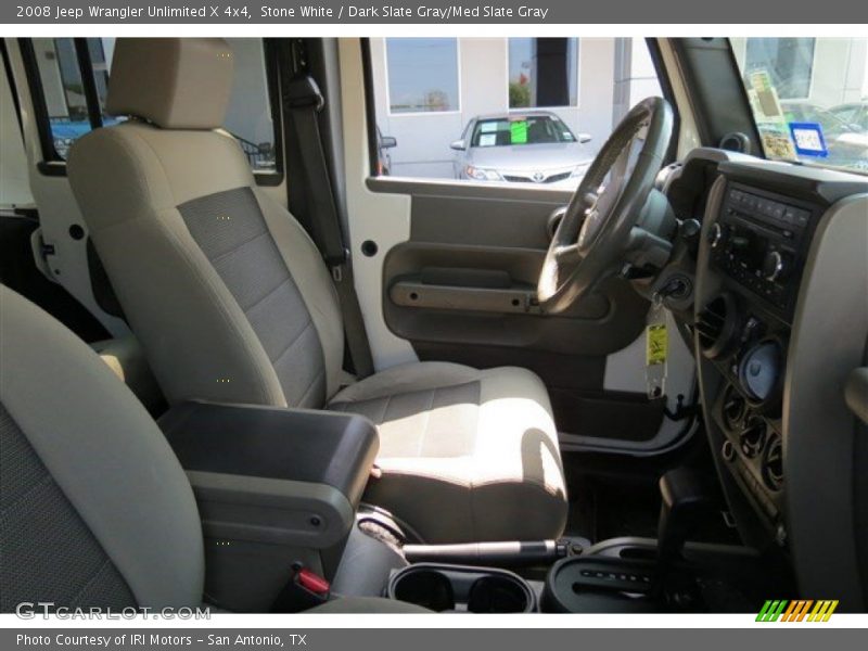 Stone White / Dark Slate Gray/Med Slate Gray 2008 Jeep Wrangler Unlimited X 4x4