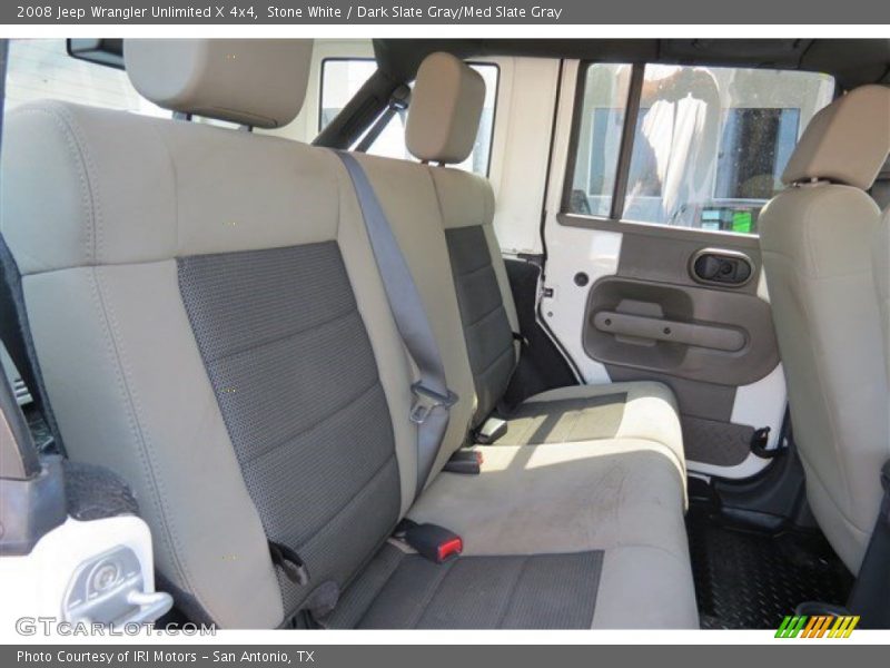 Stone White / Dark Slate Gray/Med Slate Gray 2008 Jeep Wrangler Unlimited X 4x4