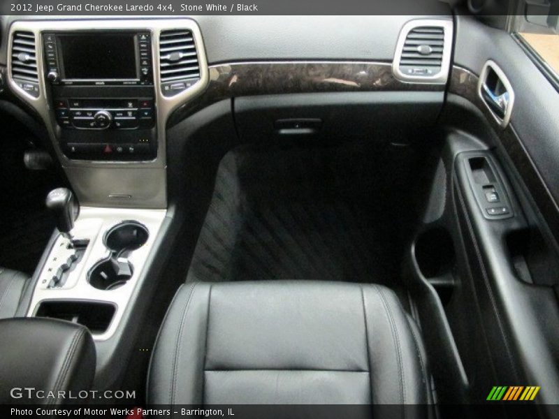 Stone White / Black 2012 Jeep Grand Cherokee Laredo 4x4