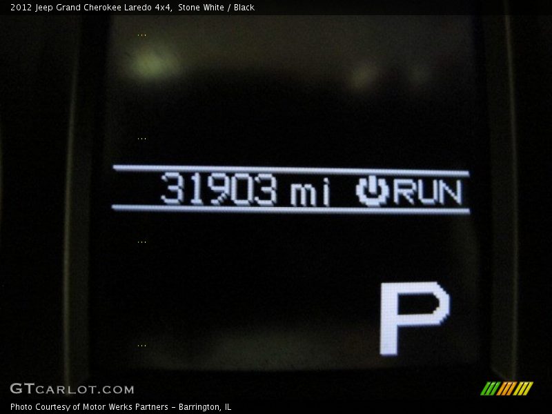 Stone White / Black 2012 Jeep Grand Cherokee Laredo 4x4
