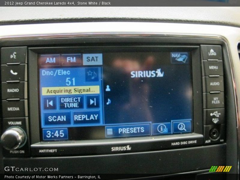 Stone White / Black 2012 Jeep Grand Cherokee Laredo 4x4