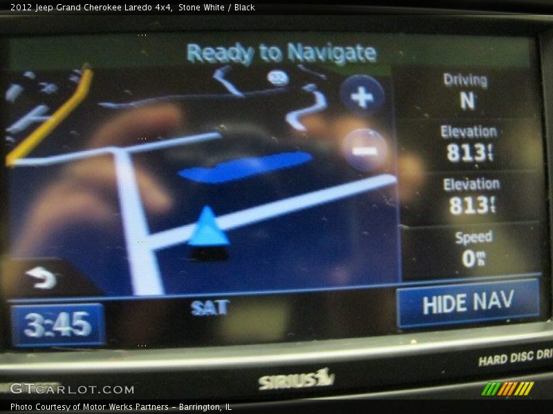 Stone White / Black 2012 Jeep Grand Cherokee Laredo 4x4