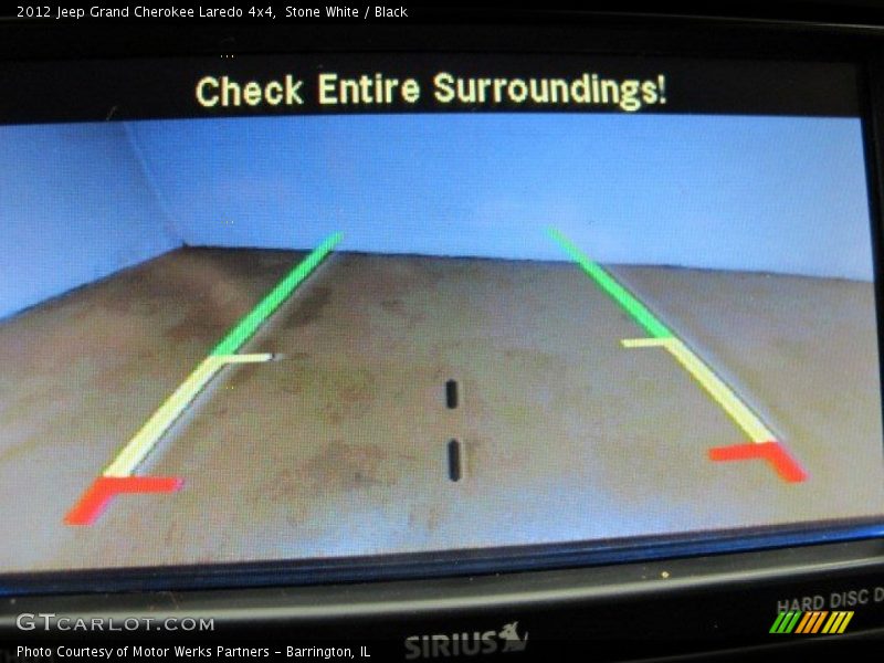 Stone White / Black 2012 Jeep Grand Cherokee Laredo 4x4