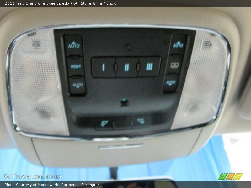 Stone White / Black 2012 Jeep Grand Cherokee Laredo 4x4