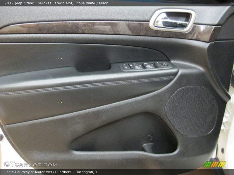 Stone White / Black 2012 Jeep Grand Cherokee Laredo 4x4