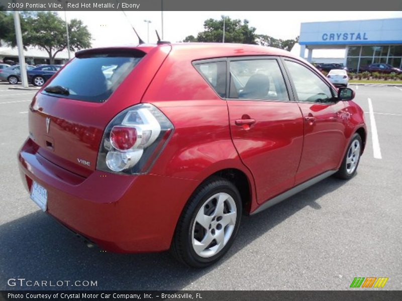 Red Hot Metallic / Ebony 2009 Pontiac Vibe