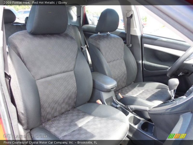 Red Hot Metallic / Ebony 2009 Pontiac Vibe