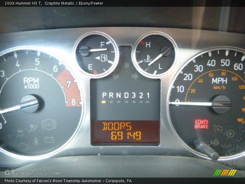 Graphite Metallic / Ebony/Pewter 2009 Hummer H3 T