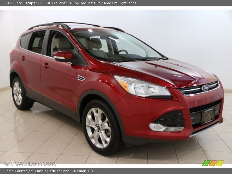 Ruby Red Metallic / Medium Light Stone 2013 Ford Escape SEL 2.0L EcoBoost