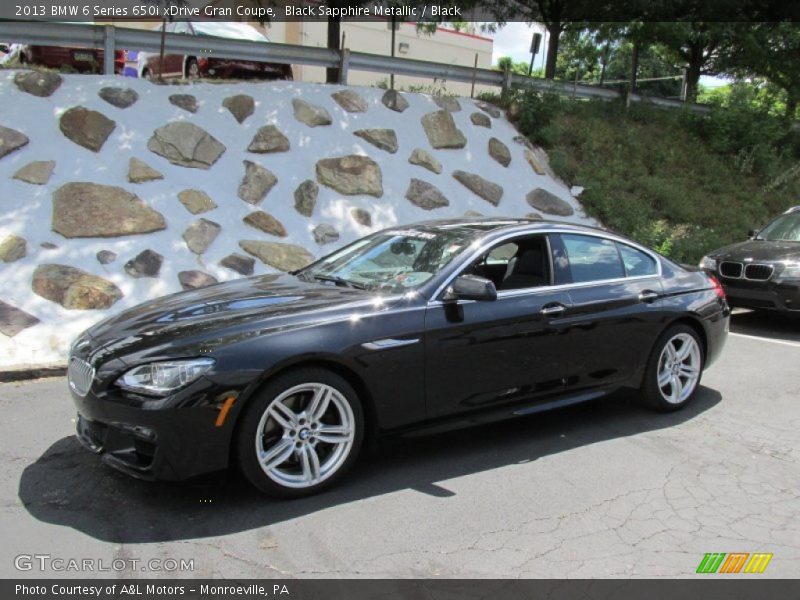Black Sapphire Metallic / Black 2013 BMW 6 Series 650i xDrive Gran Coupe