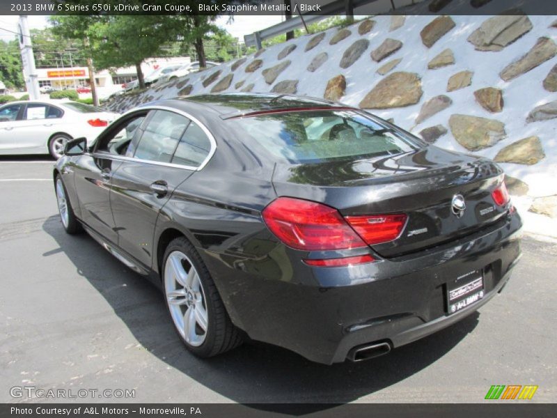 Black Sapphire Metallic / Black 2013 BMW 6 Series 650i xDrive Gran Coupe