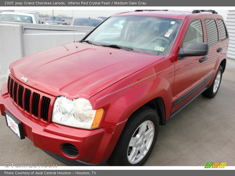 Inferno Red Crystal Pearl / Medium Slate Gray 2005 Jeep Grand Cherokee Laredo