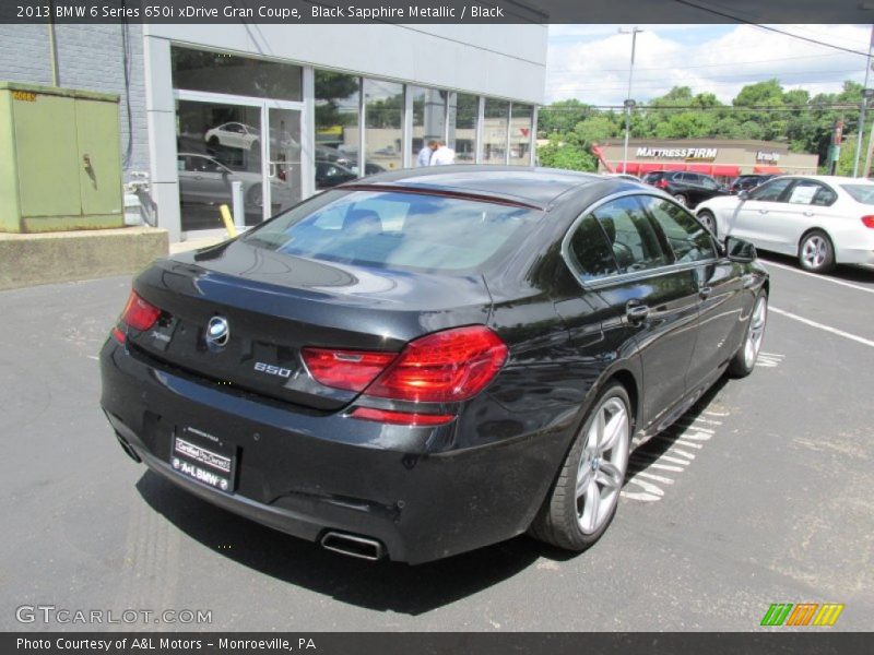 Black Sapphire Metallic / Black 2013 BMW 6 Series 650i xDrive Gran Coupe