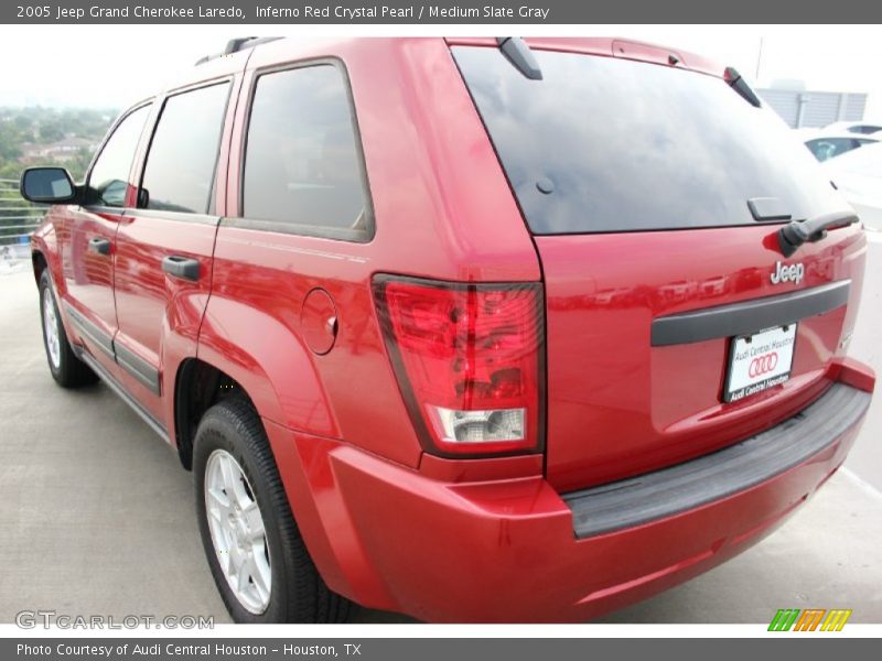 Inferno Red Crystal Pearl / Medium Slate Gray 2005 Jeep Grand Cherokee Laredo
