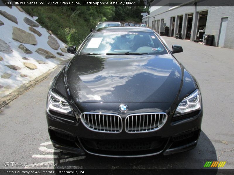 Black Sapphire Metallic / Black 2013 BMW 6 Series 650i xDrive Gran Coupe