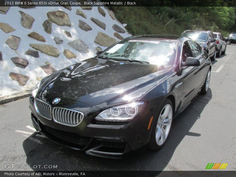 Black Sapphire Metallic / Black 2013 BMW 6 Series 650i xDrive Gran Coupe