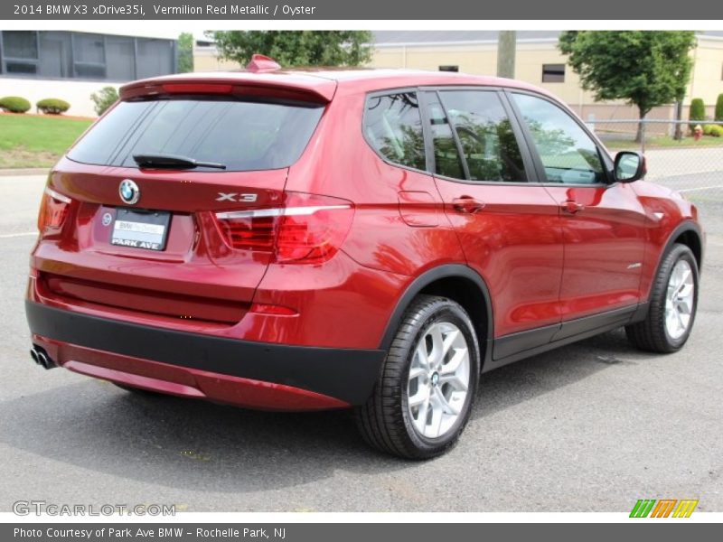 Vermilion Red Metallic / Oyster 2014 BMW X3 xDrive35i