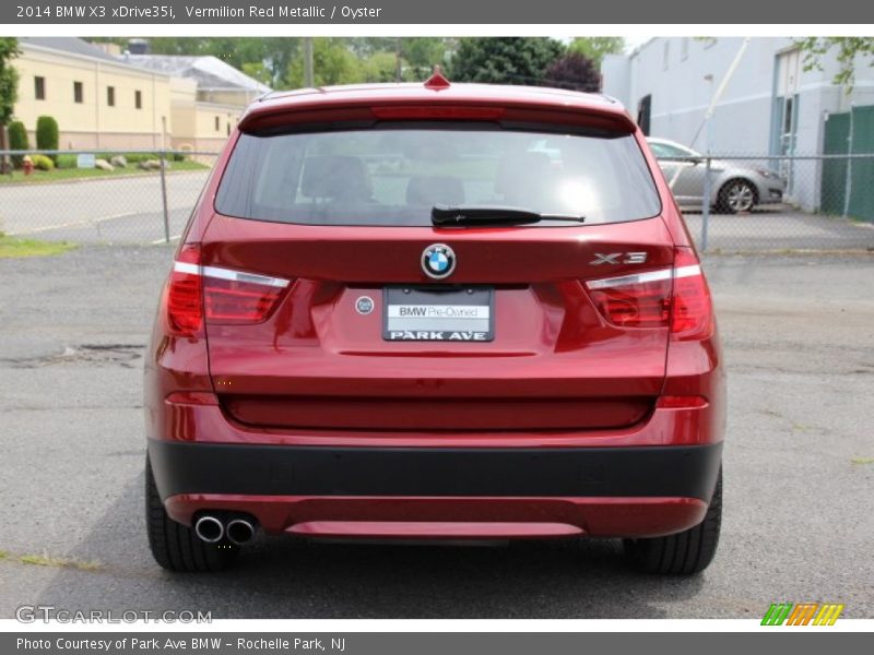 Vermilion Red Metallic / Oyster 2014 BMW X3 xDrive35i