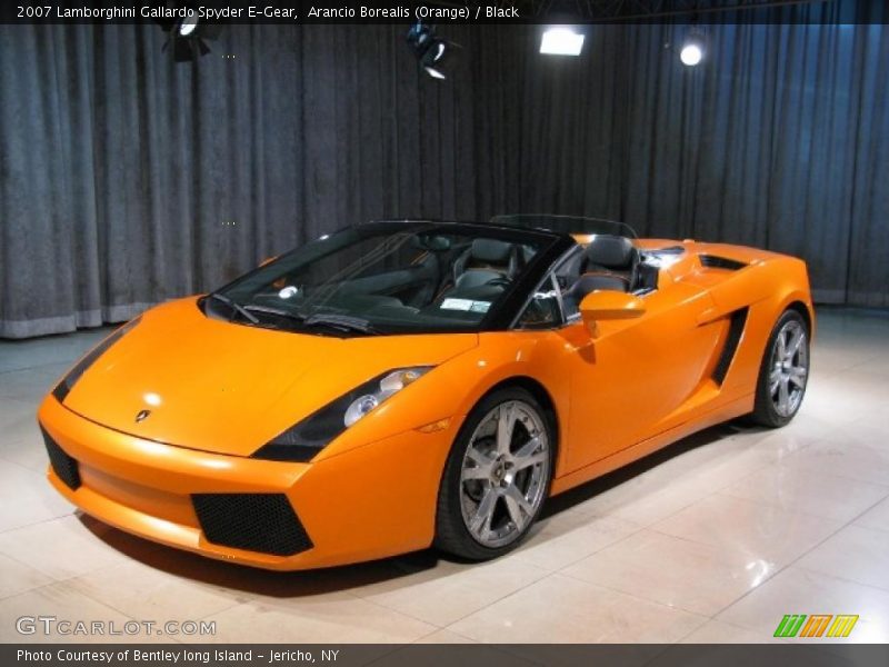 Arancio Borealis (Orange) / Black 2007 Lamborghini Gallardo Spyder E-Gear